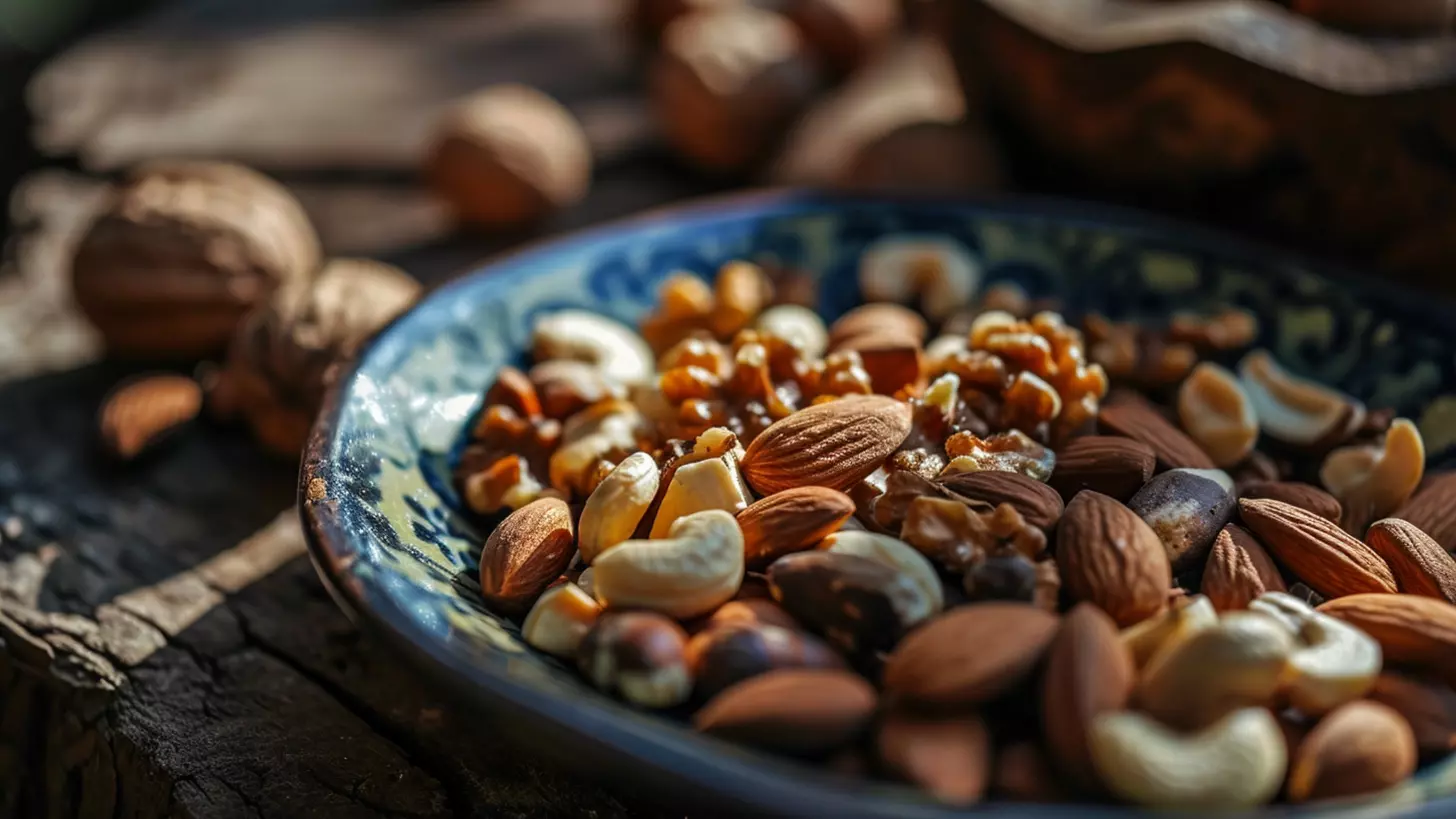 Орехи считаются ценным источником танина, который снижает холестерин, стабилизирует состояние всего организма