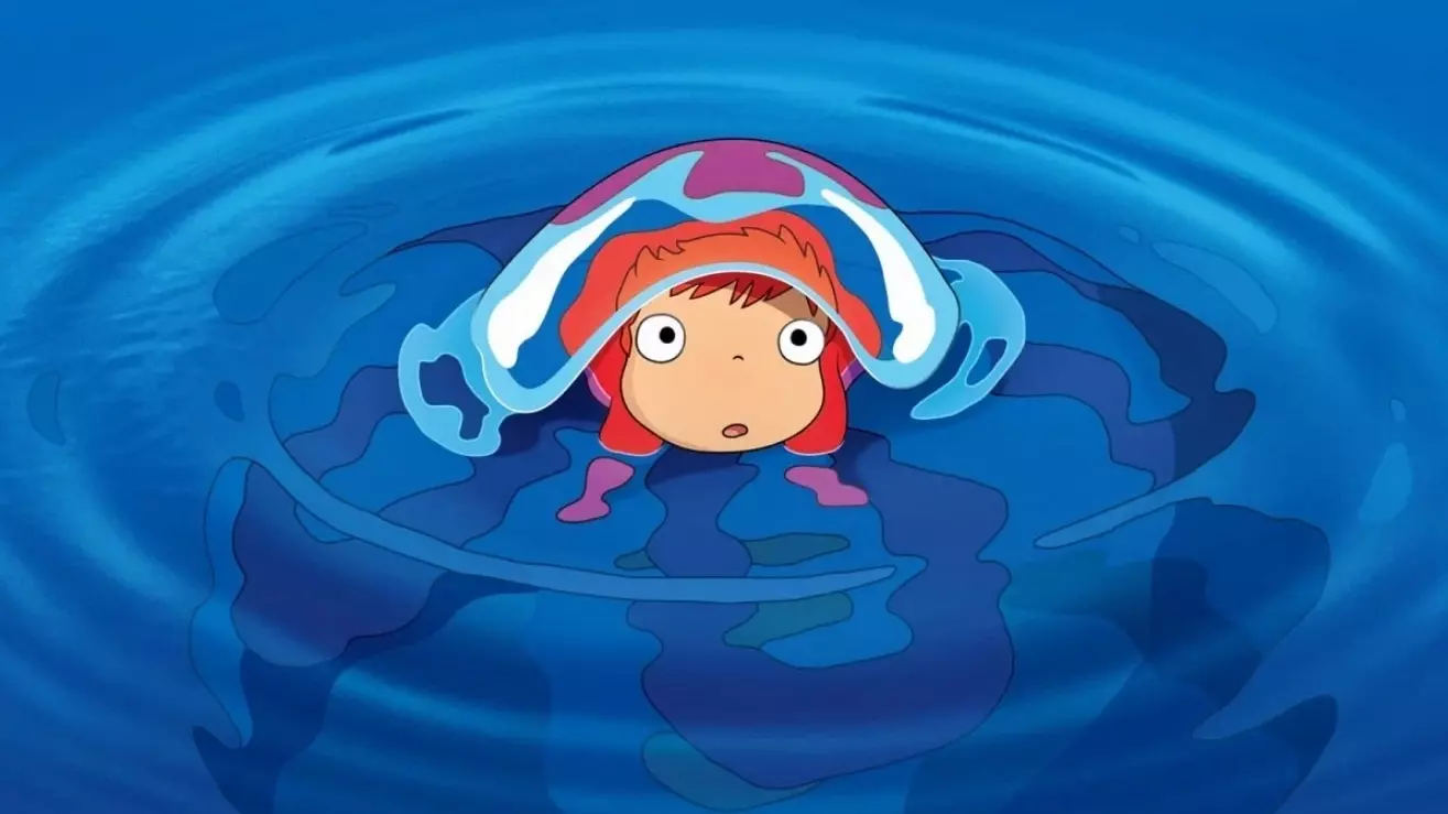 Анимационный фильм «Рыбка Поньо на утёсе»