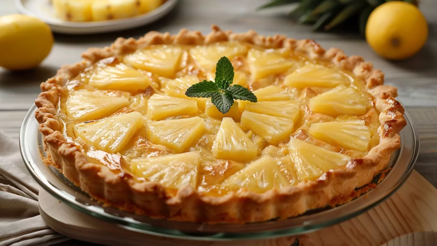 Рецепт пирога с ананасами