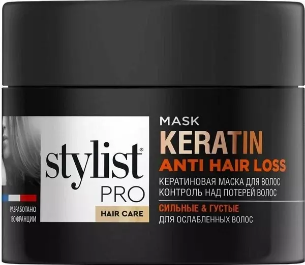 Кератиновая маска для ослабленных волос «Контроль над потерей волос» Stylist Pro Hair care