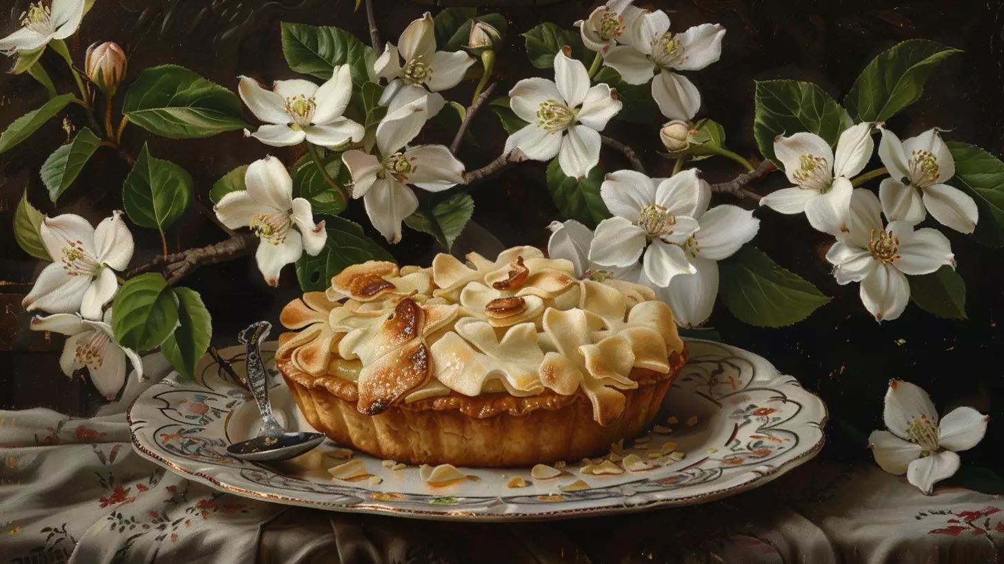 Рецепт пирога с кизилом и яблоками