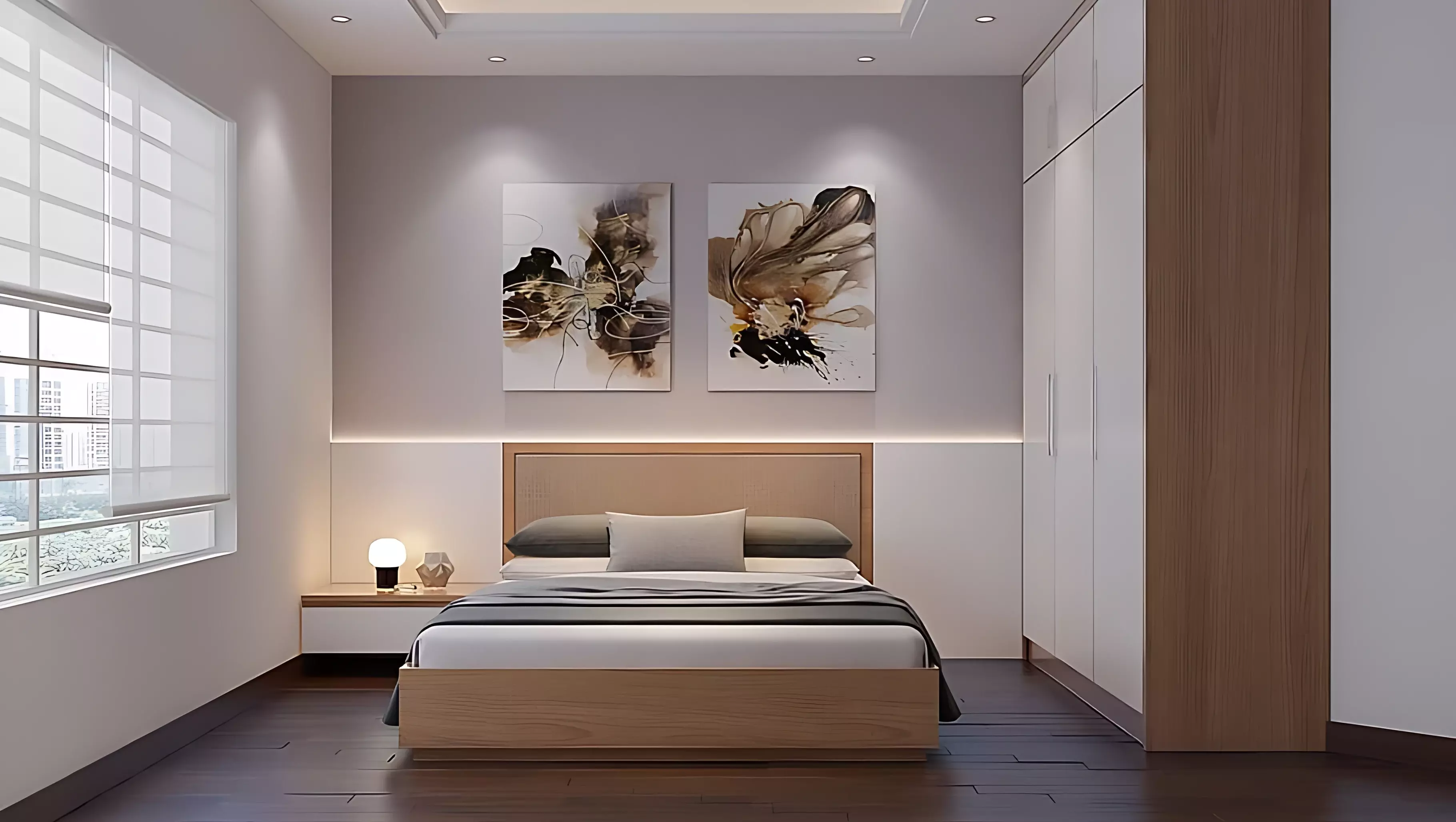 Дизайн маленькой спальни: оптические иллюзии и минимализм в интерьере